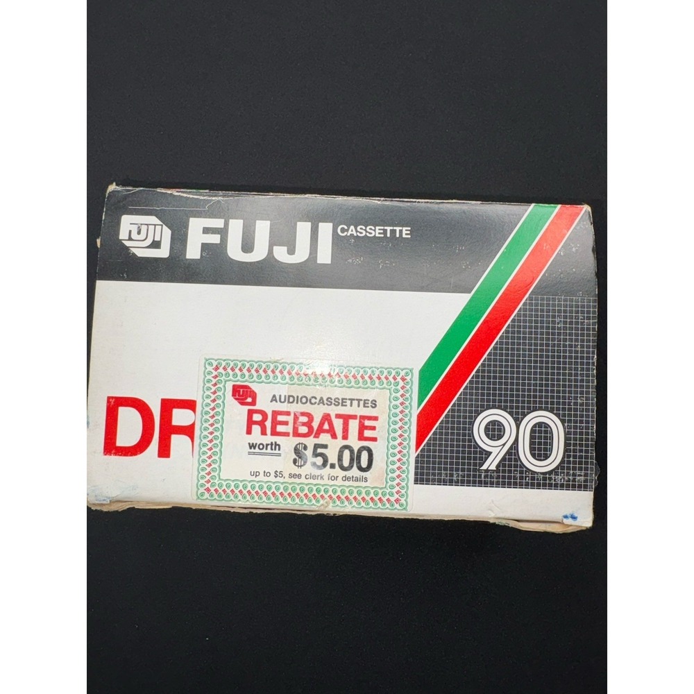 Lot Of 10 Gently Used Audio Tapes 8 Fuji DR 90 Tapes 1 Sony 1 Memorex With Box